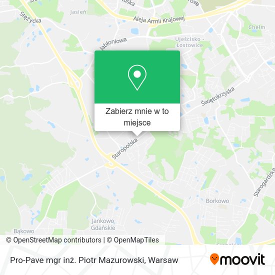 Mapa Pro-Pave mgr inż. Piotr Mazurowski