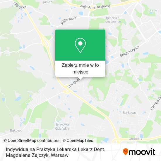 Mapa Indywidualna Praktyka Lekarska Lekarz Dent. Magdalena Zajczyk