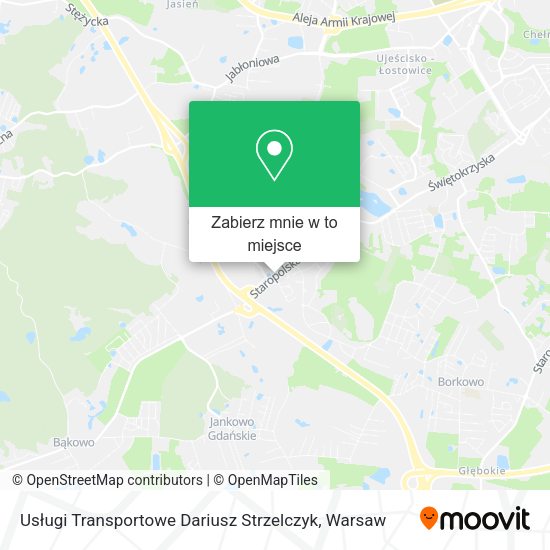 Mapa Usługi Transportowe Dariusz Strzelczyk