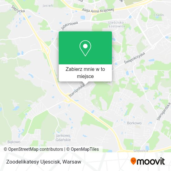 Mapa Zoodelikatesy Ujescisk