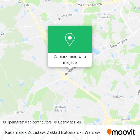 Mapa Kaczmarek Zdzisław. Zakład Betoniarski