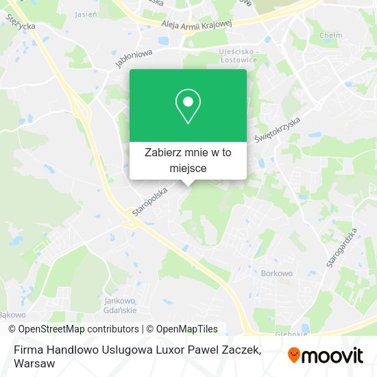 Mapa Firma Handlowo Uslugowa Luxor Pawel Zaczek