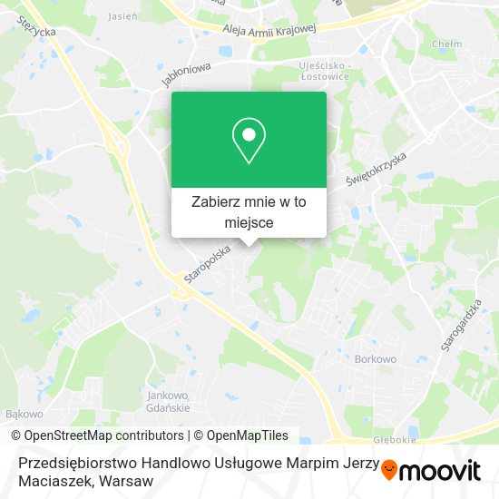 Mapa Przedsiębiorstwo Handlowo Usługowe Marpim Jerzy Maciaszek