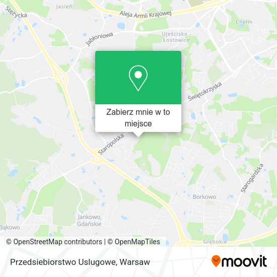 Mapa Przedsiebiorstwo Uslugowe