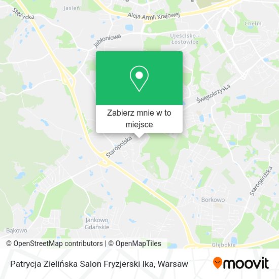 Mapa Patrycja Zielińska Salon Fryzjerski Ika