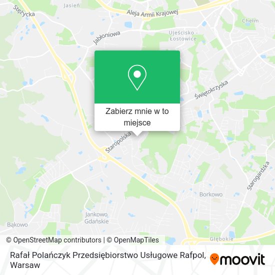 Mapa Rafał Polańczyk Przedsiębiorstwo Usługowe Rafpol