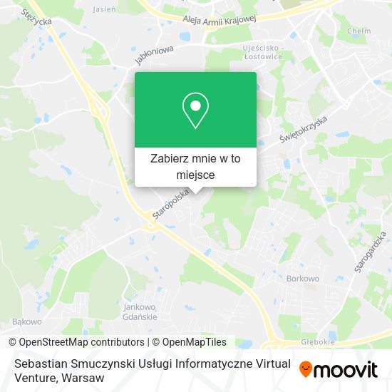 Mapa Sebastian Smuczynski Usługi Informatyczne Virtual Venture