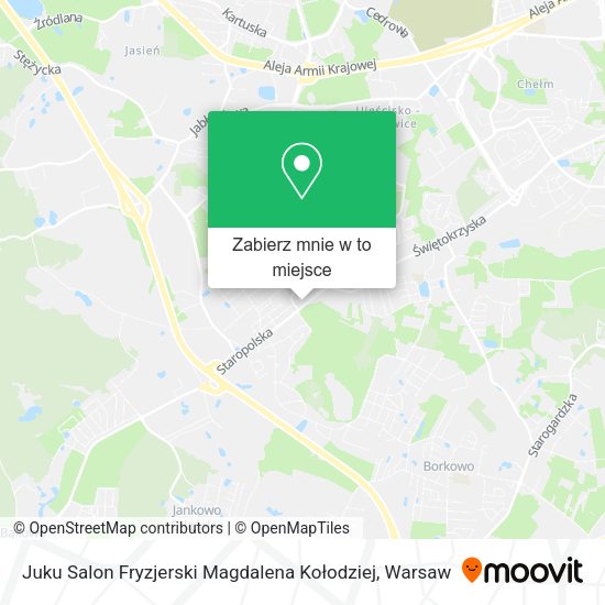 Mapa Juku Salon Fryzjerski Magdalena Kołodziej