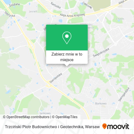 Mapa Trzciński Piotr Budownictwo i Geotechnika