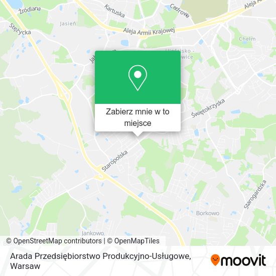 Mapa Arada Przedsiębiorstwo Produkcyjno-Usługowe