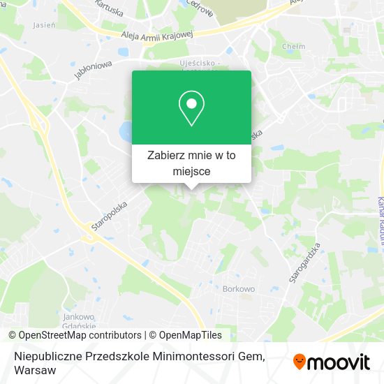 Mapa Niepubliczne Przedszkole Minimontessori Gem