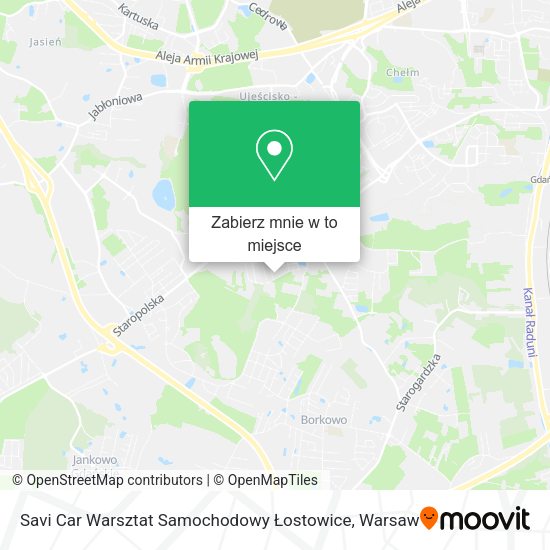 Mapa Savi Car Warsztat Samochodowy Łostowice