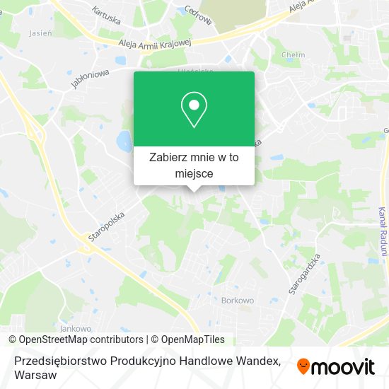 Mapa Przedsiębiorstwo Produkcyjno Handlowe Wandex