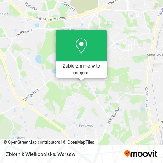 Mapa Zbiornik Wielkopolska