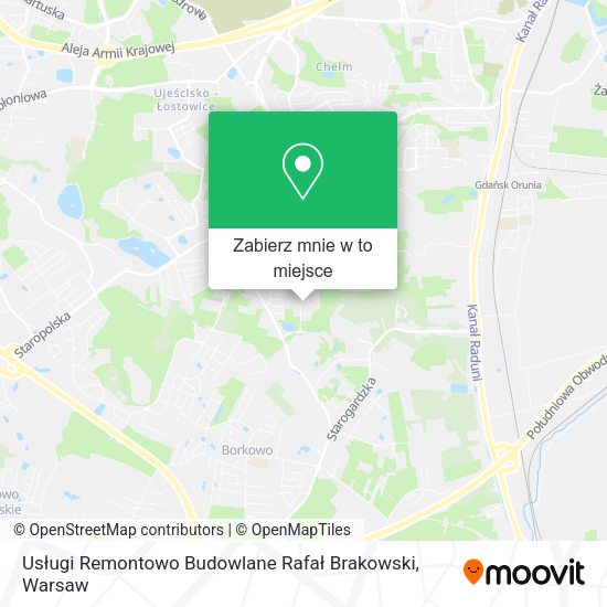 Mapa Usługi Remontowo Budowlane Rafał Brakowski