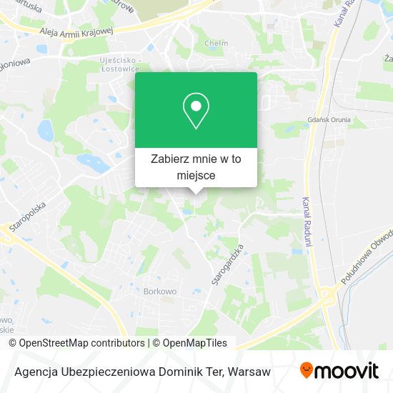 Mapa Agencja Ubezpieczeniowa Dominik Ter