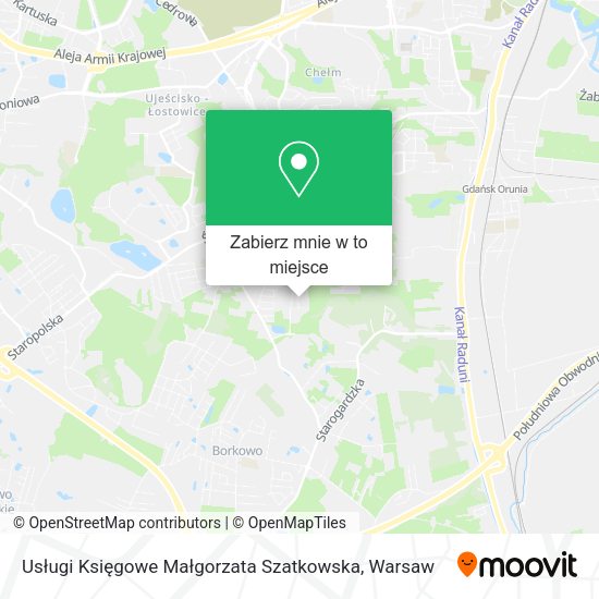 Mapa Usługi Księgowe Małgorzata Szatkowska