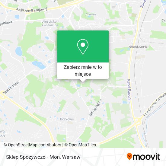 Mapa Sklep Spozywczo - Mon