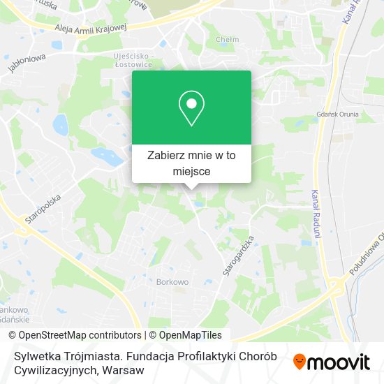 Mapa Sylwetka Trójmiasta. Fundacja Profilaktyki Chorób Cywilizacyjnych