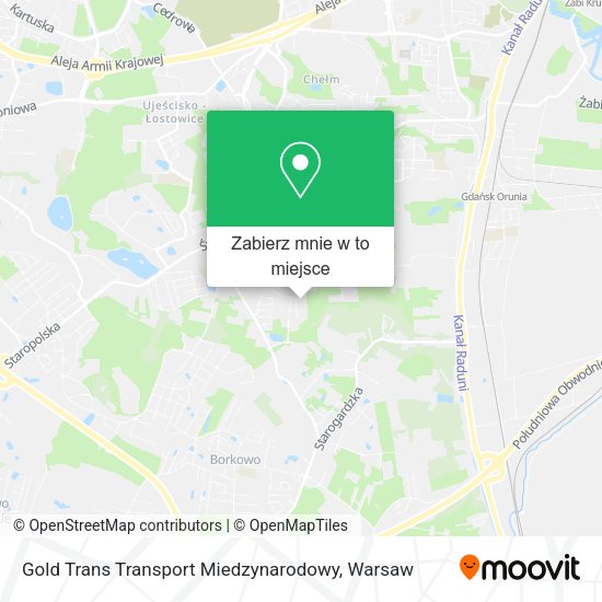 Mapa Gold Trans Transport Miedzynarodowy