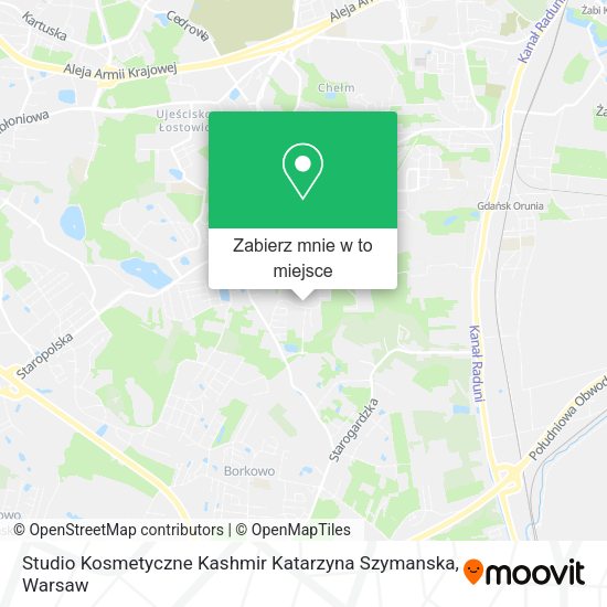 Mapa Studio Kosmetyczne Kashmir Katarzyna Szymanska