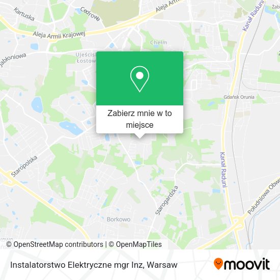 Mapa Instalatorstwo Elektryczne mgr Inz