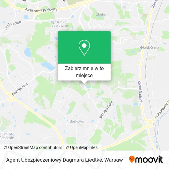 Mapa Agent Ubezpieczeniowy Dagmara Liedtke