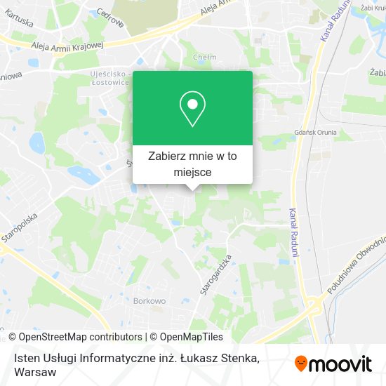 Mapa Isten Usługi Informatyczne inż. Łukasz Stenka