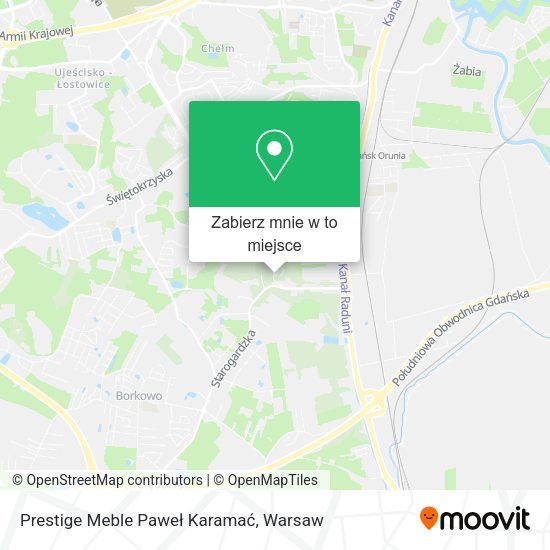 Mapa Prestige Meble Paweł Karamać