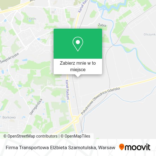 Mapa Firma Transportowa Elżbieta Szamotulska