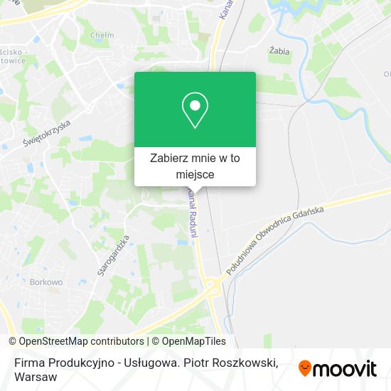 Mapa Firma Produkcyjno - Usługowa. Piotr Roszkowski