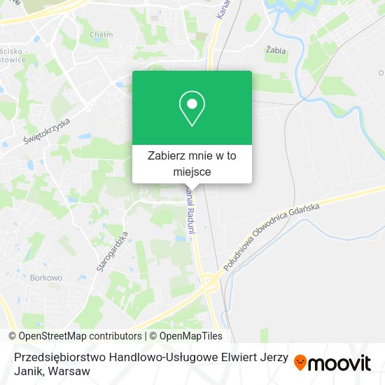 Mapa Przedsiębiorstwo Handlowo-Usługowe Elwiert Jerzy Janik