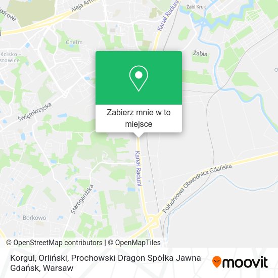 Mapa Korgul, Orliński, Prochowski Dragon Spółka Jawna Gdańsk