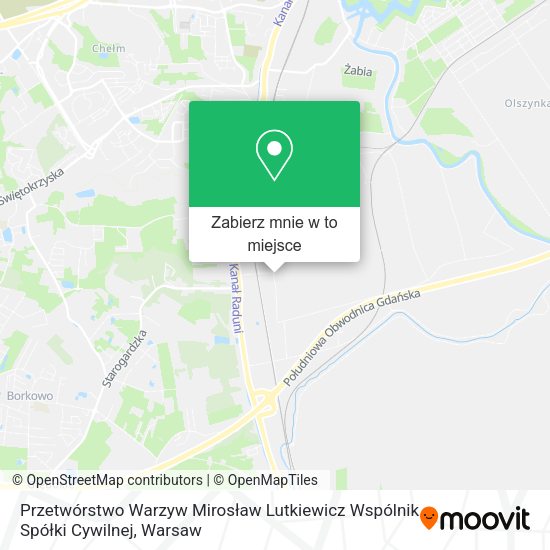 Mapa Przetwórstwo Warzyw Mirosław Lutkiewicz Wspólnik Spółki Cywilnej