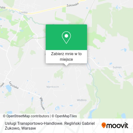 Mapa Usługi Transportowo-Handlowe. Regliński Gabriel Żukowo