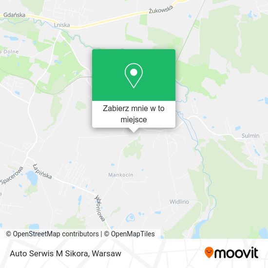 Mapa Auto Serwis M Sikora