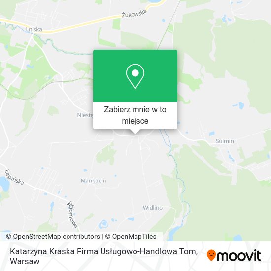 Mapa Katarzyna Kraska Firma Usługowo-Handlowa Tom