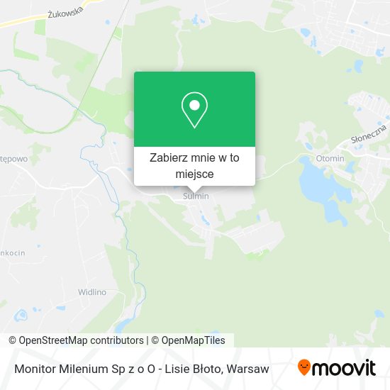 Mapa Monitor Milenium Sp z o O - Lisie Błoto