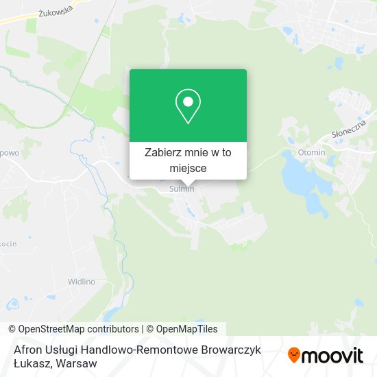 Mapa Afron Usługi Handlowo-Remontowe Browarczyk Łukasz