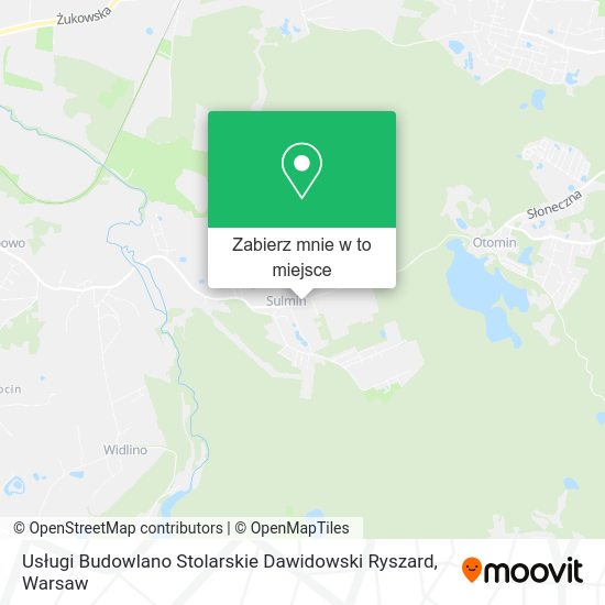 Mapa Usługi Budowlano Stolarskie Dawidowski Ryszard