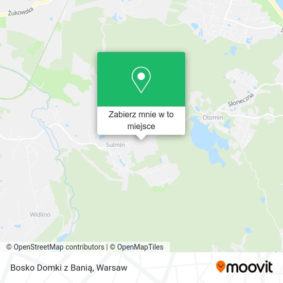 Mapa Bosko Domki z Banią