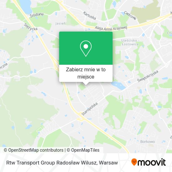 Mapa Rtw Transport Group Radosław Wilusz