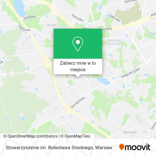 Mapa Stowarzyszenie im. Bolesława Srockiego