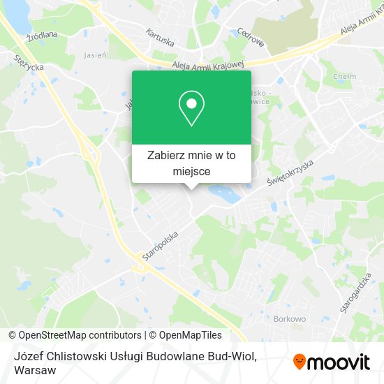 Mapa Józef Chlistowski Usługi Budowlane Bud-Wiol