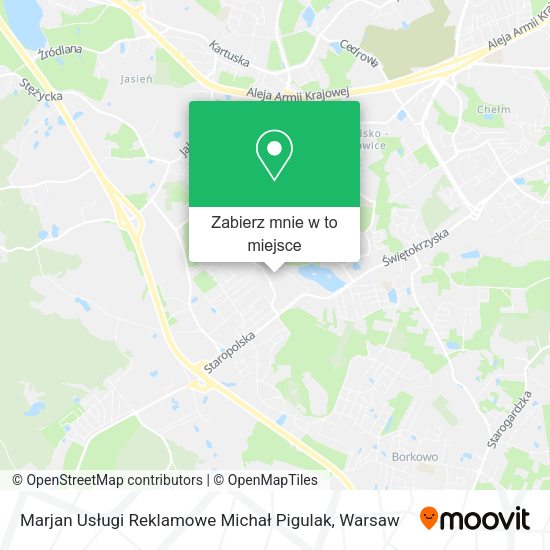 Mapa Marjan Usługi Reklamowe Michał Pigulak