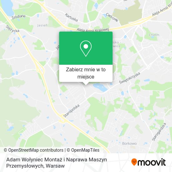 Mapa Adam Wołyniec Montaż i Naprawa Maszyn Przemysłowych