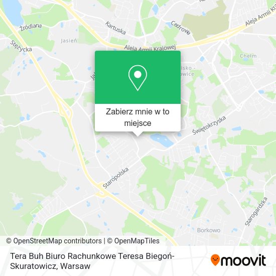 Mapa Tera Buh Biuro Rachunkowe Teresa Biegoń-Skuratowicz