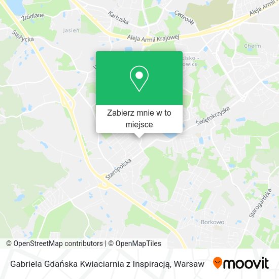 Mapa Gabriela Gdańska Kwiaciarnia z Inspiracją