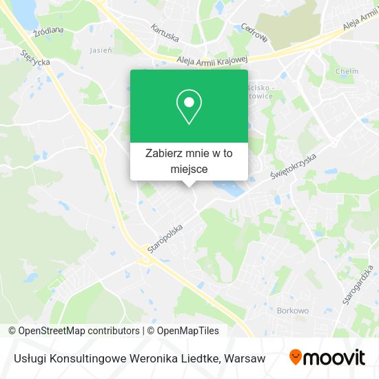 Mapa Usługi Konsultingowe Weronika Liedtke