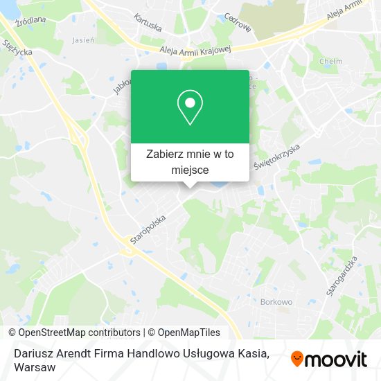 Mapa Dariusz Arendt Firma Handlowo Usługowa Kasia